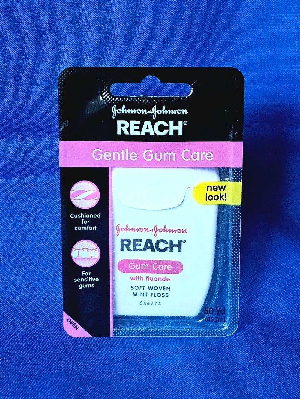 Reach Gentle Gum Care MINT Soft Woven Floss with Fluoride NEW 50 Yd SEALED J&J